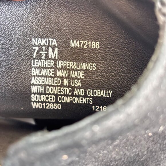 Munro NAKITA Leather Suede Boot Bootie Size 7.5M Black Heel Open Retail $220 EUC - Picture 5 of 10